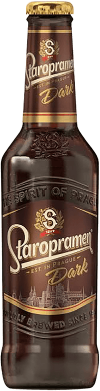 Staropramen Dark by Staropramen, beer label