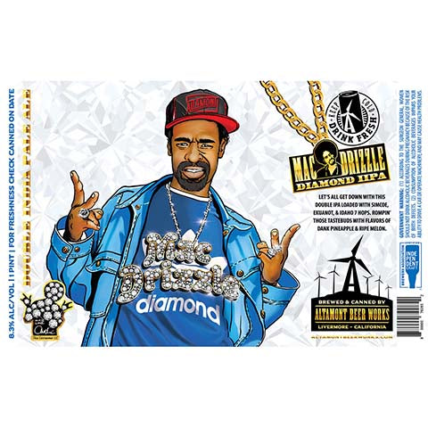 Altamont Mac Drizzle Diamond IPA by Altamont Beer Works, beer label