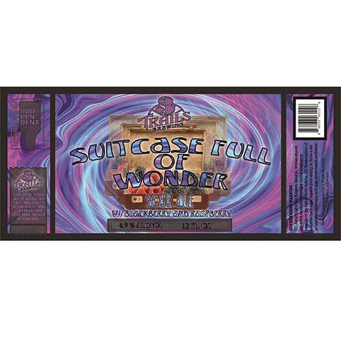 3 Trails Suitcase Full Of Wonder Sour Ale by 3 Trails Brewing Co, beer label