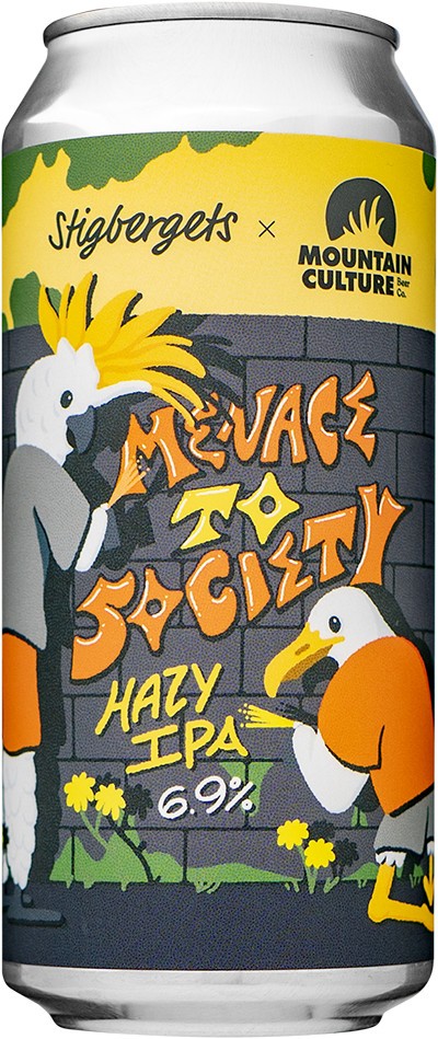 Menace to Society by Stigbergets Bryggeri, beer label