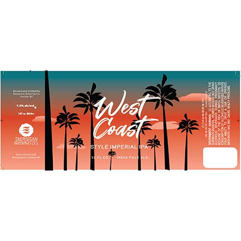 Carpe Brewem West Coast Style Imperial IPA by Empyrean Brewing Co, beer label