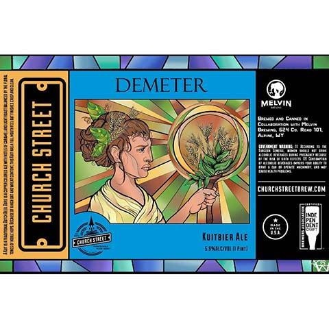 Melvin Demeter Ale by Melvin Brewing, beer label