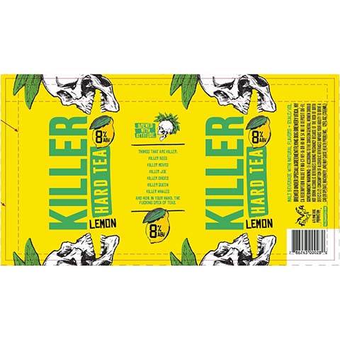 Flying Dog Killer Lemon Hard Tea by Flying Dog Brewery, beer label