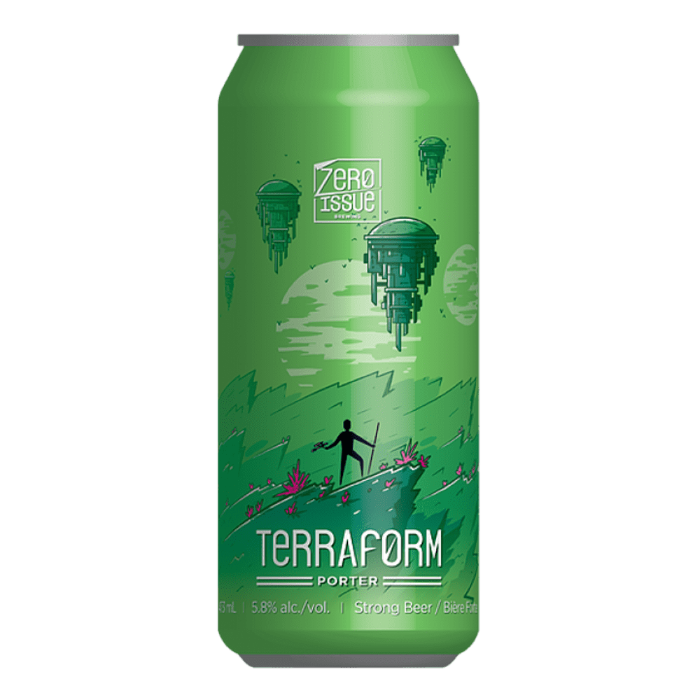 Brewing Terraform Porter by Zero Issue Brewing, beer label