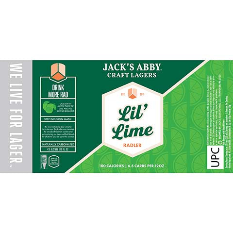 Jack's Abby Lil' Lime Radler by Jack's Abby Brewing LLC, beer label