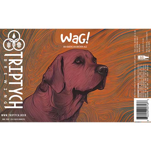 Triptych Wag! Brown Ale by Triptych Brewing, beer label
