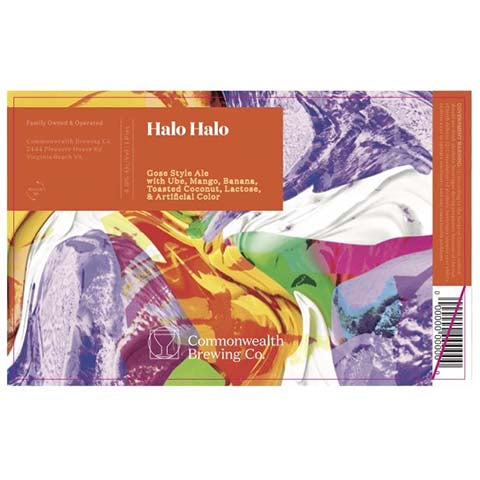 Commonwealth Halo Halo Gose Ale by Commonwealth Brewing Co., beer label