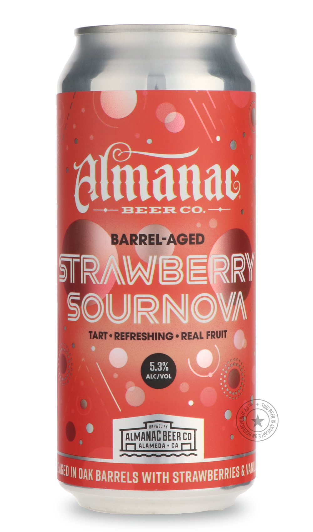 Strawberry Sournova by Almanac Beer Company, beer label