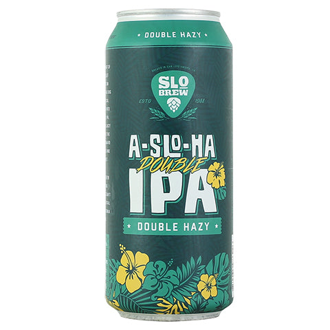 Slo Brew A-SLO-Ha Double Hazy IPA by Slo Brew, beer label