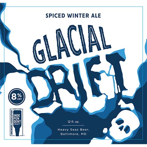 Heavy Seas Glacial Drift Winter Ale by Heavy Seas Beer, beer label