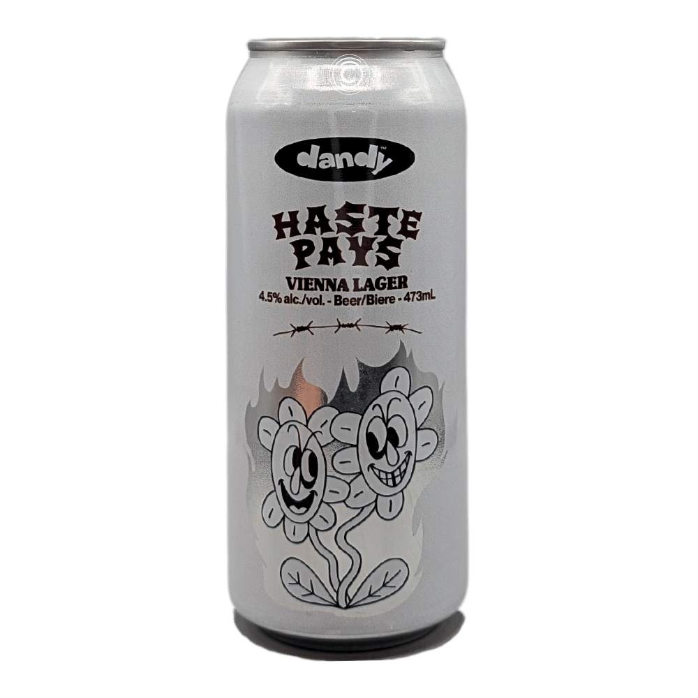 Haste Pays Vienna Lager by The Dandy Brewing Company, beer label