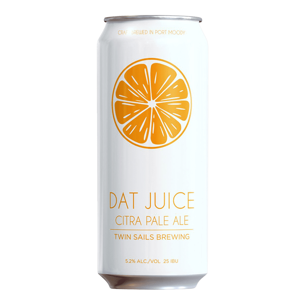 Dat Juice Citra Pale Ale by Twin Sails Brewing, beer label