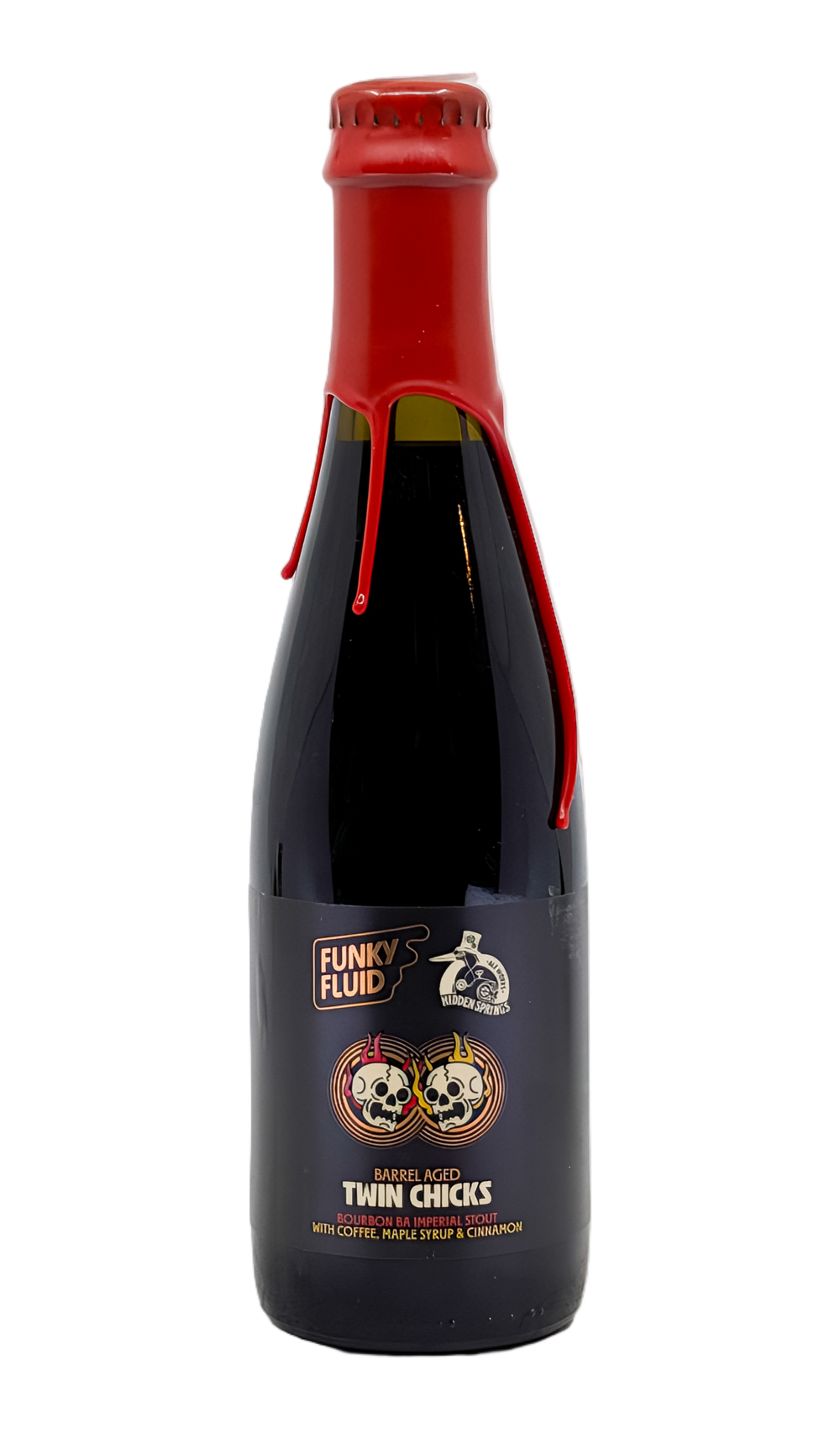 Funky Fluid Barrel Aged Twin Chicks by Funky Fluid, beer label