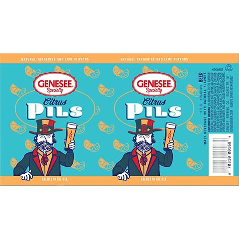 Genesee Citrus Pils by Genesee Brewing Co., beer label