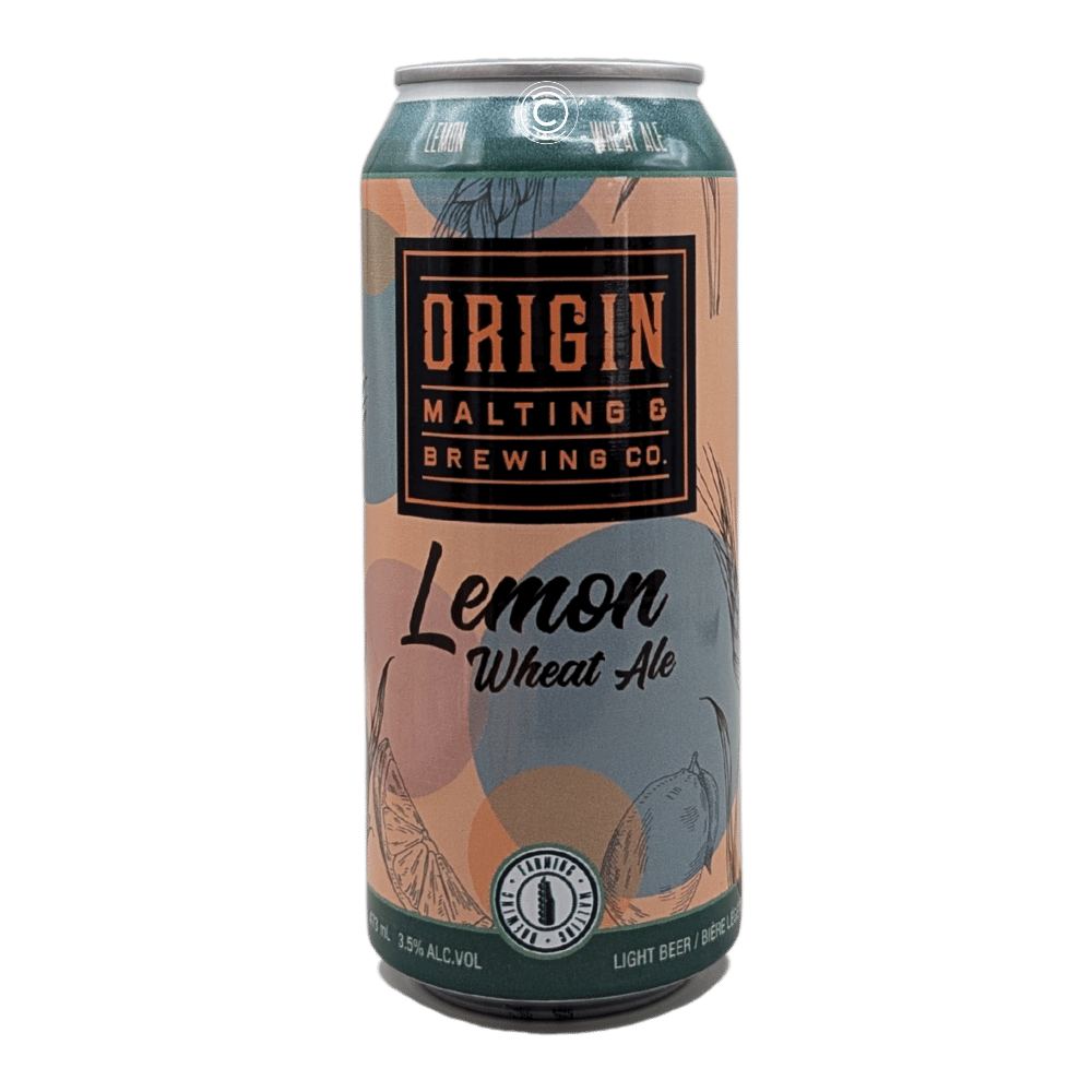 Lemon Wheat Ale by Origin Malting & Brewing Co., beer label