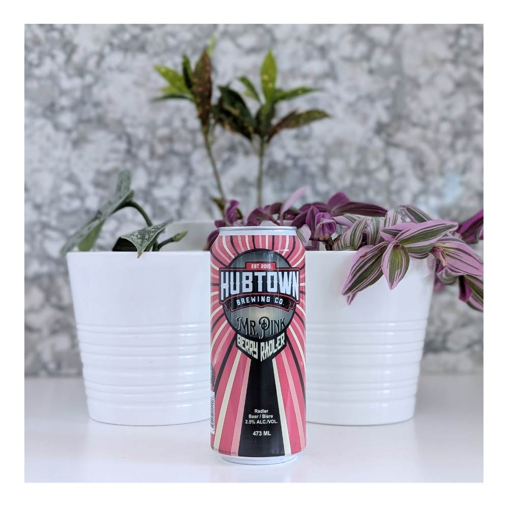 Co. Mr. Pink's Berry Radler by Hub Town Brewing, beer label