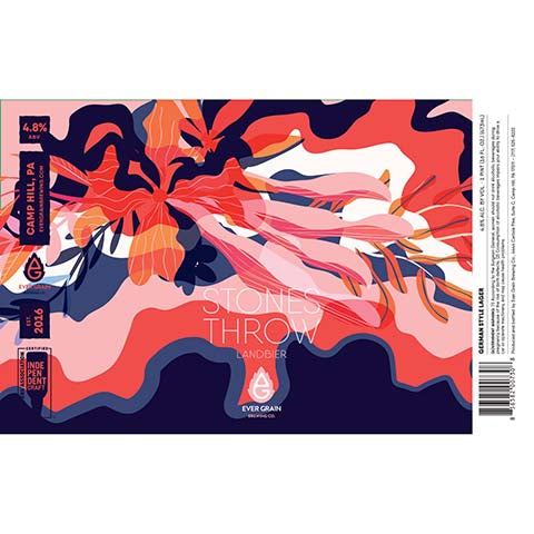 Ever Grain Stones Throw Landbier by Ever Grain Brewing Co, beer label