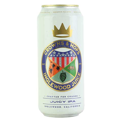 Crowns & Hops Inglewood Juice IPA by Crowns & Hops, beer label