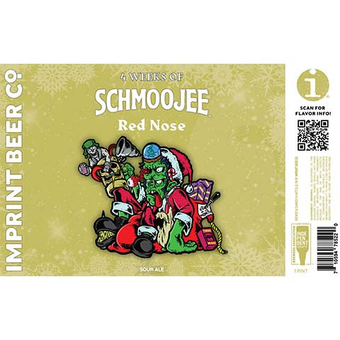 Imprint 4 Weeks Of Schmoojee Red Nose Sour by Imprint Beer Company, beer label