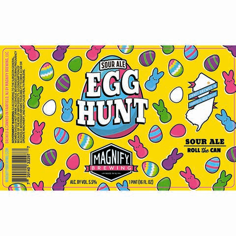Magnify Egg Hunt Sour Ale by Magnify Brewing Company, beer label