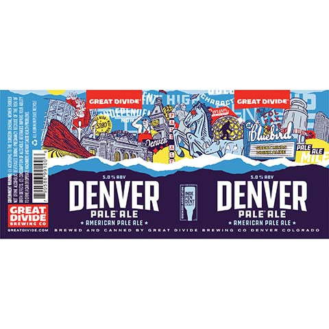 Denver Pale Ale by Great Divide Brewing Co, beer label