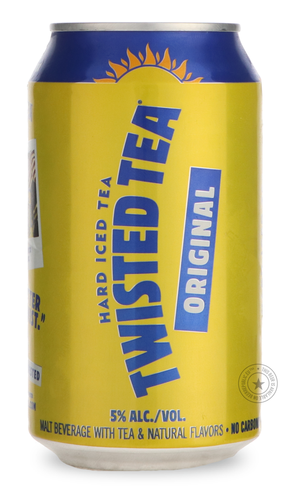 Twisted Tea Original by Samuel Adams, beer label