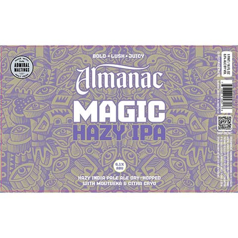 Almanac Magic Hazy IPA by Almanac Beer Company, beer label