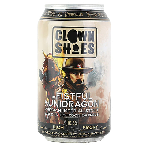 Clown Shoes A Fistful Of Unidragon Stout by Clown Shoes, beer label