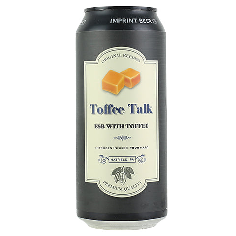Imprint Toffee Talk ESB by Imprint Beer Company, beer label