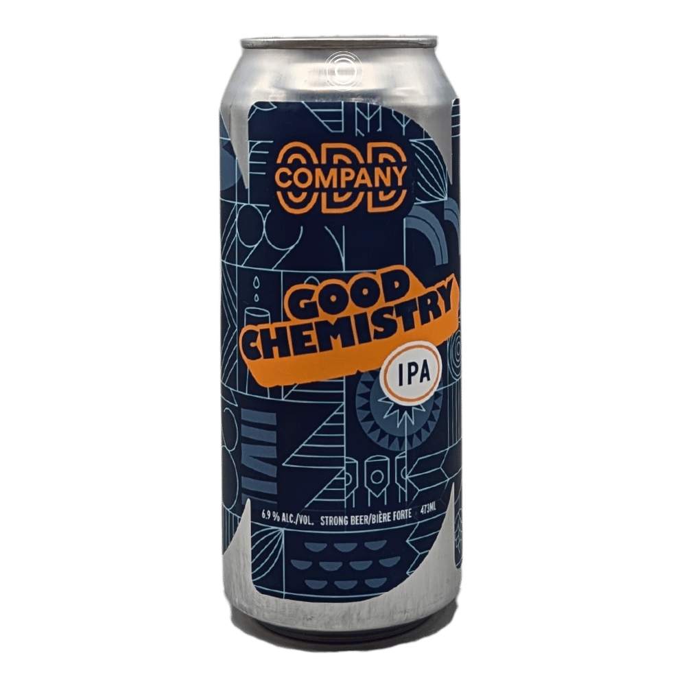 Good Chemistry Hazy IPA by Odd Company Brewing, beer label