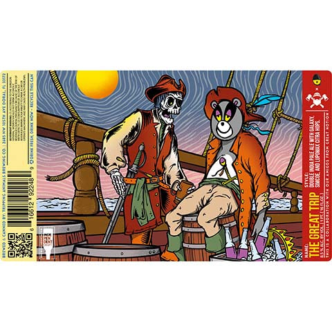 Tripping Animals The Great Trip DIPA by Tripping Animals Brewing Co., beer label