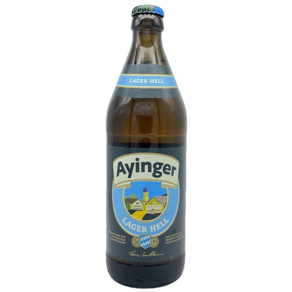 Ayinger Privatbrauerei Ayinger Lager Hell by Ayinger, beer label