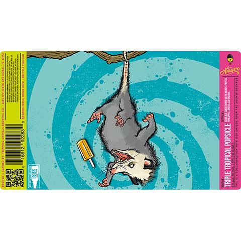 Tripping Animals Triple Tropical Popsicle Sour Ale by Tripping Animals Brewing Co., beer label
