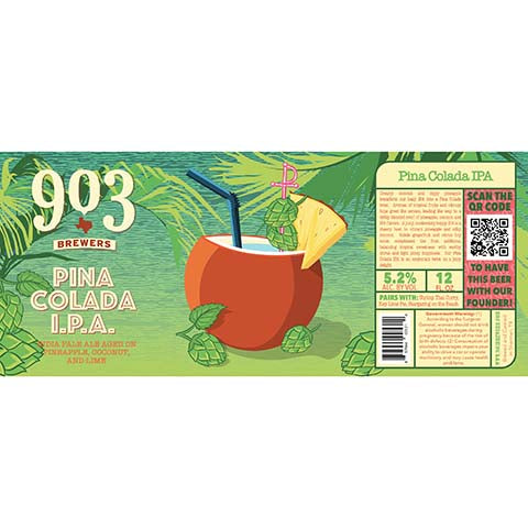 903 Brewers Pina Colada IPA by 903 Brewers, beer label
