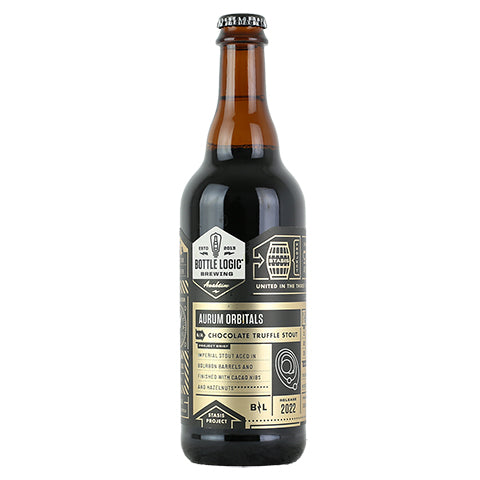Bottle Logic Aurum Orbitals Stout by Bottle Logic Brewing, beer label