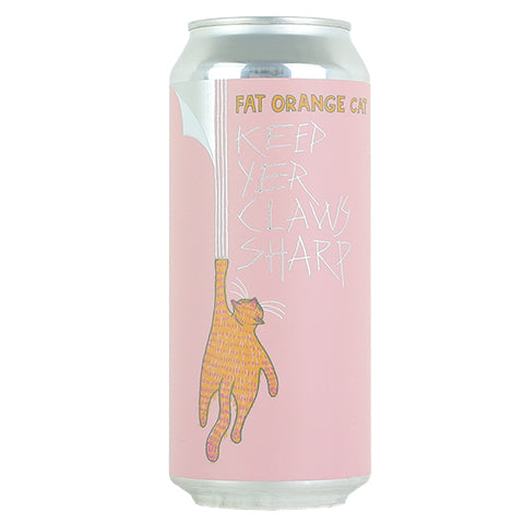 Fat Orange Cat Keep Yer Claws Sharp IPA by Fat Orange Cat Brew Co, beer label