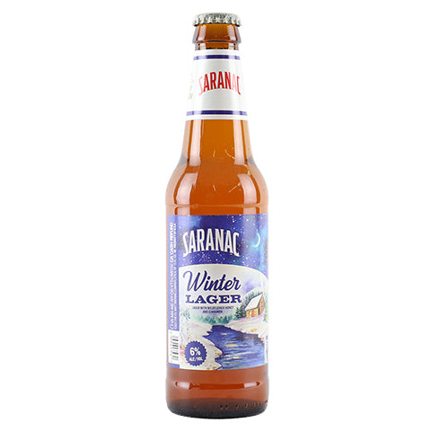 Saranac Winter Lager by The F.X. Matt Brewing Company, beer label