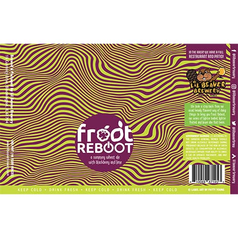 Lil Beaver Froot Reboot Wheat Ale by Lil Beaver Brewery, beer label