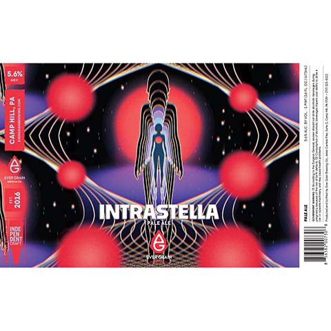 Ever Grain Intrastella Pale Ale by Ever Grain Brewing Co, beer label