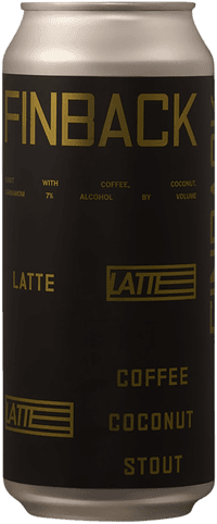 Latte by Finback Brewery, beer label