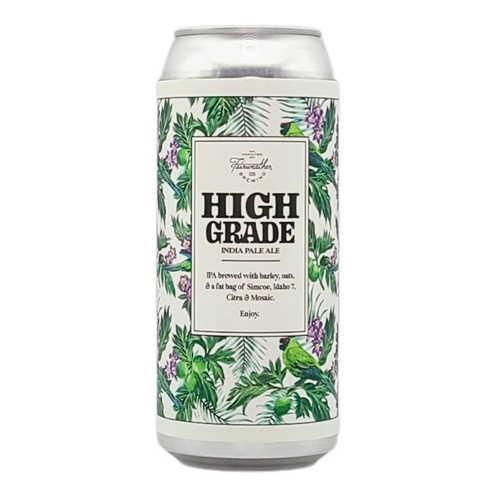 High Grade Hazy IPA by Fairweather Brewing, beer label