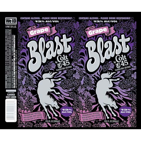 Pabst Blast by Colt 45 (Grape) by Pabst Brewing Company, beer label
