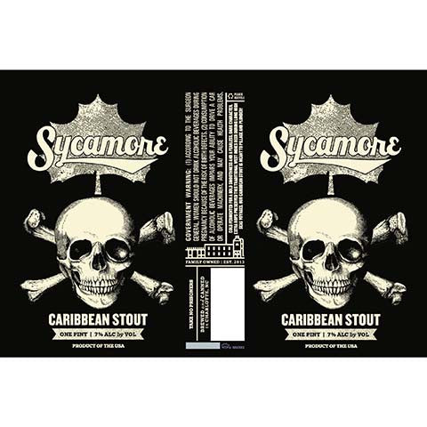 Sycamore Caribbean Stout by Sycamore Brewing, beer label