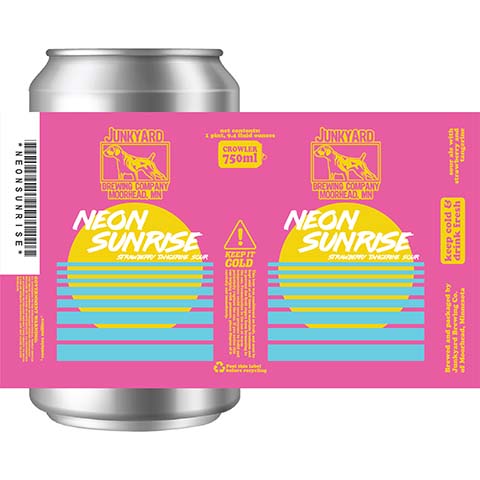 Junkyard Neon Sunrise by Junkyard Brewing Company, beer label