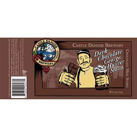 Castle Danger Dark Chocolate George Hunter Stout by Castle Danger Brewery, beer label