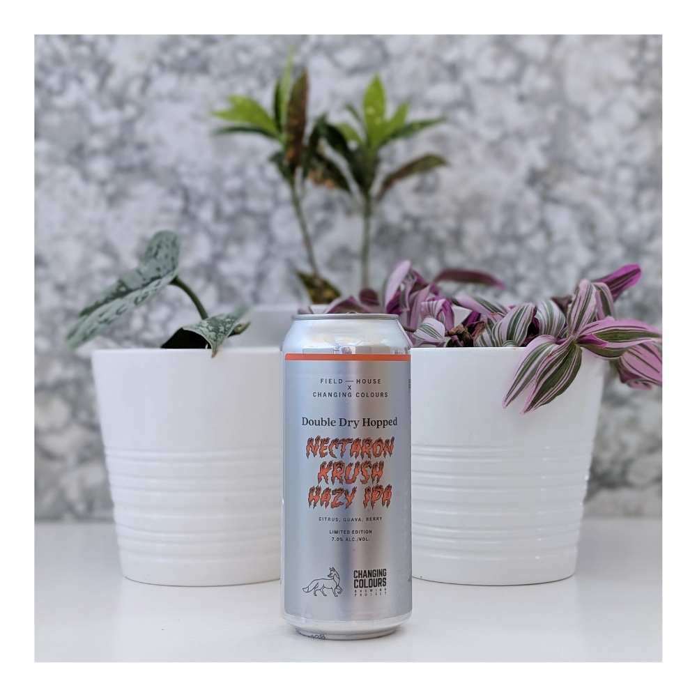 x Changing Colours Brewing Project Nectaron Krush Hazy IPA by Field House Brewing Co., beer label