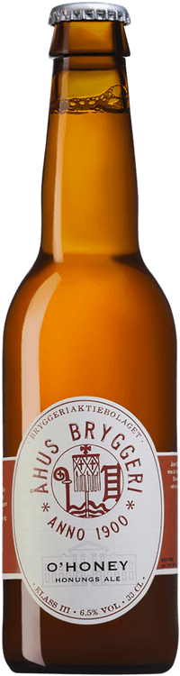 Åhus O'Honey Honungsale by Åhus Brygg Fabrik, beer label