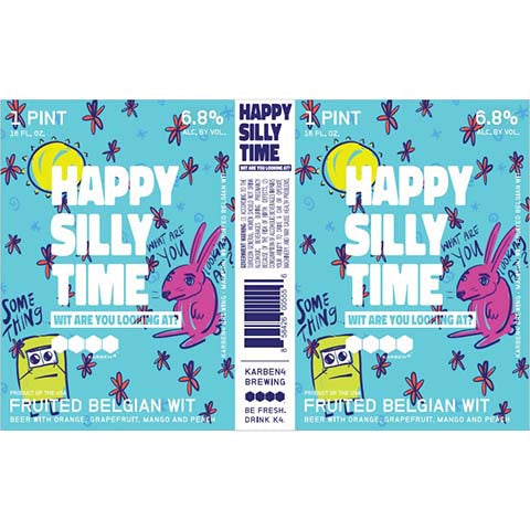 3 Stars Happy Silly Time Wit Are You Looking At? by 3 Stars Brewing Company, beer label