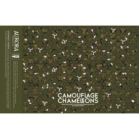 Aurora Camouflage Chameleons DIPA by Aurora Brewing Co., beer label