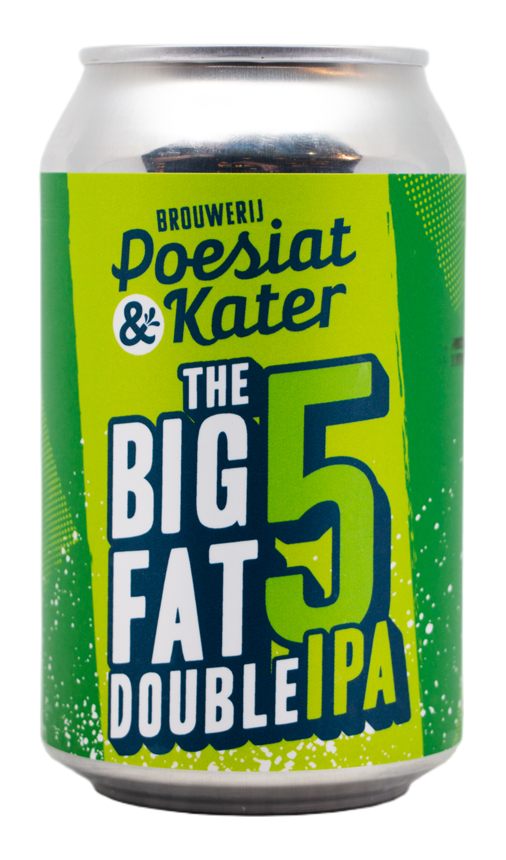 Poesiat & Kater The Big Fat 5 Double IPA by Brouwerij Poesiat & Kater, beer label